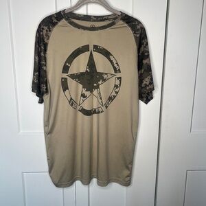 United We Stand US Army Star Camp Sand Tee Shirt Men's Size Medium 38 / 40